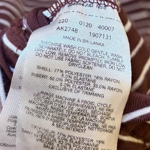 Columbia Maroon Striped Long Sleeve Top - Picture 5 of 5